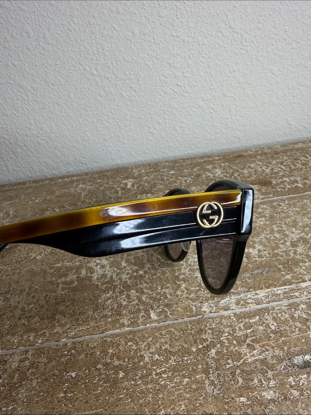 Gucci GG1304SK 001 Sunglasses Women's Black/Havana/Grey Gradient 56mm